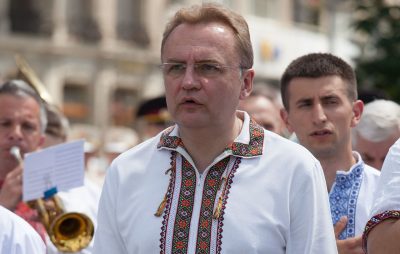 Львівський міський голова Андрій Садовий на вічі до Дня Героїв 27 травня 2018 року