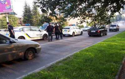 Як у Львові не розминулись поліцейські