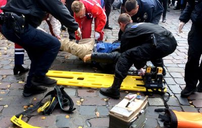 У центрі Львова збили чоловіка. Фото Варта1
