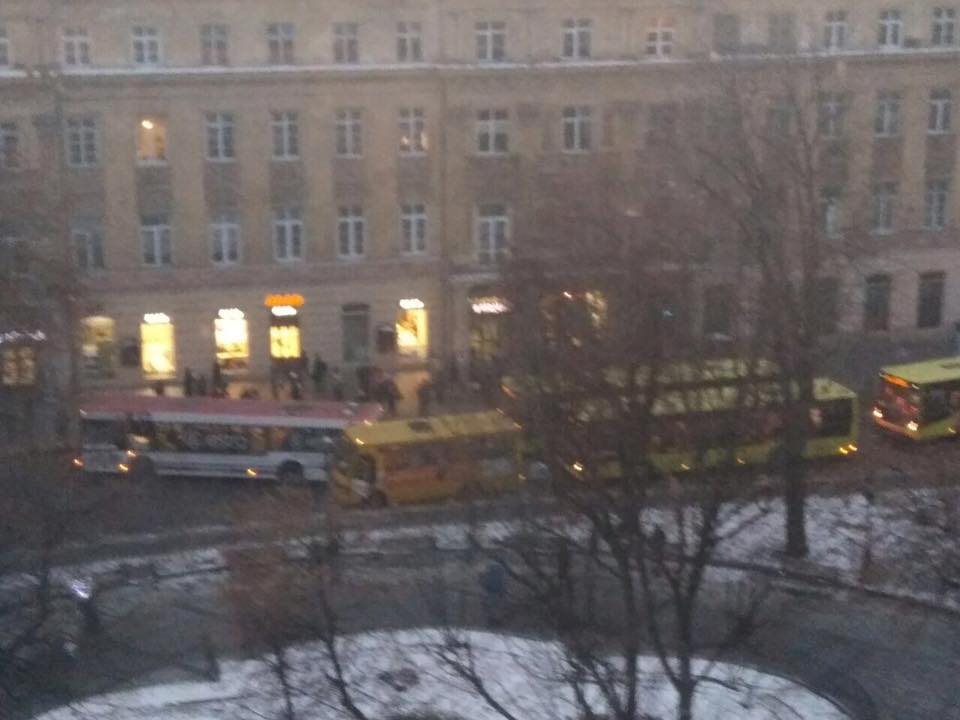 У центрі Львова не розминулись маршрутки 