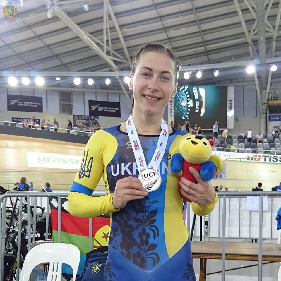 Велосипедистка зі Львівщини завоювала срібну медаль на 5-му етапі Кубку світу. Фото: прес-служба ЛОДА.