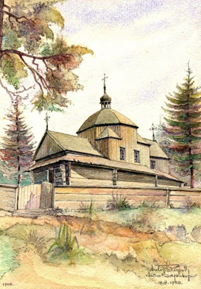 Церква у с.Вовків (1706р)