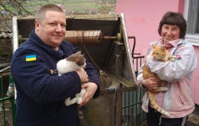 На Жидачівщині витягнули 2 котів з колодязя. Фото: ГУ ДСНС у Львівській області.