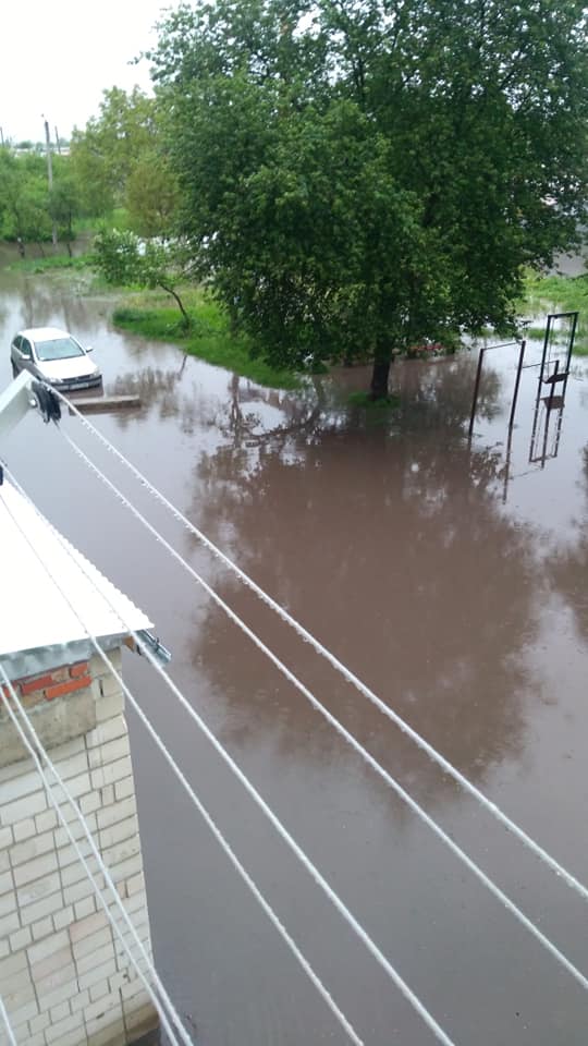 На Львівщині затопило Дрогобич. Фото: Форпост.