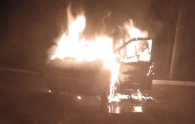 У Червонограді внаслідок пожежі автомобіля чоловік отримав опіки