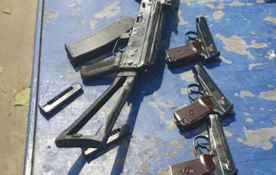 На Яворівщині у француза вилучили автомат і пістолети