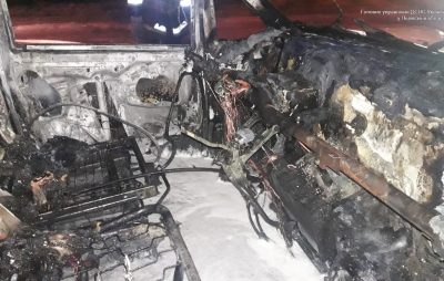 У Львові згоріла автівка
