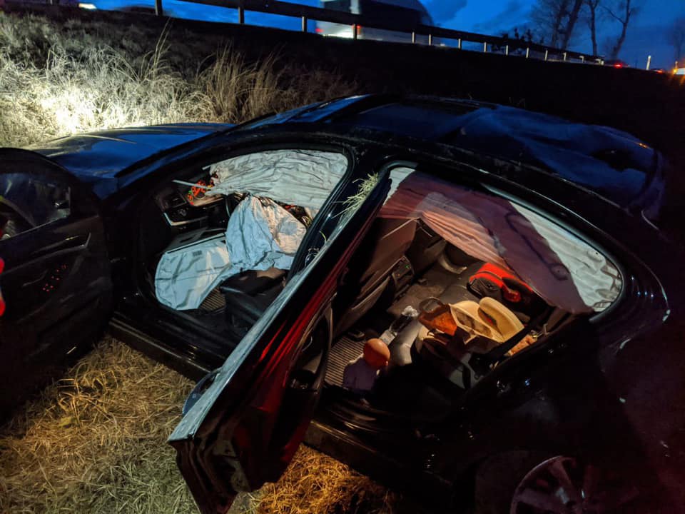 На Львівщині водій автомобіля заснув за кермом. Фото: Ігор Зінкевич.