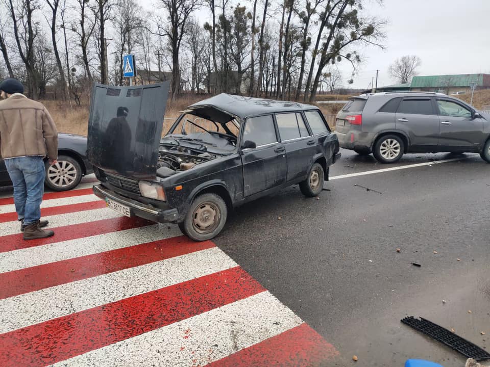 На Львівщині трапилась ДТП. Фото: Ігор Зінкевич.