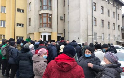 У Львові вийшли на протест проти підвищення ціни на газ. Фото: Четверта студія