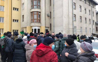 У Львові вийшли на протест проти підвищення ціни на газ. Фото: Четверта студія