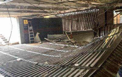 На Майдані Незалежності обвалилась стеля у підземному переході Фото: Сергій Притула