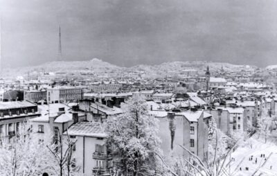 Виглядав Львів зимою 60 років тому. Фото: Юліан Дорош