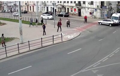 У Львові зіткнулись автомобілі. Фото: скриншот