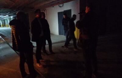 У Львові забудовники "ГалЖитлоБуд" здійснили у будинку погром. Фото: Serhiy Sahaidak