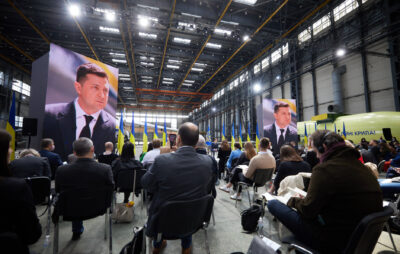Прес-конференція до другої річниці інавгурації Володимира Зеленського. Фото: Офіс президента