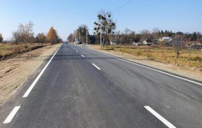 На Львівщині відремонтували автомобільну дорогу Шкло – Новояворівськ