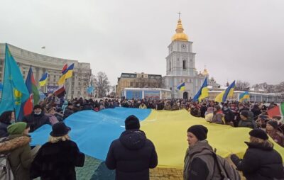 У Києві відбувся мітинг проти імперської політики Путіна. Фото: ЦЕНЗОР.НЕТ