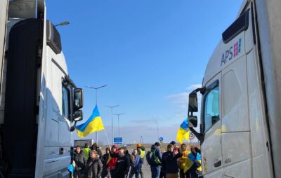 Активісти третю добу блокують на кордоні Польщі фури, що прямують до РФ та Білорусі