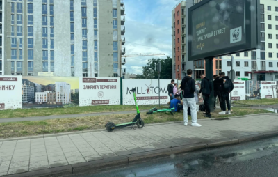 У Львові зіткнулися два водії електросамокатів