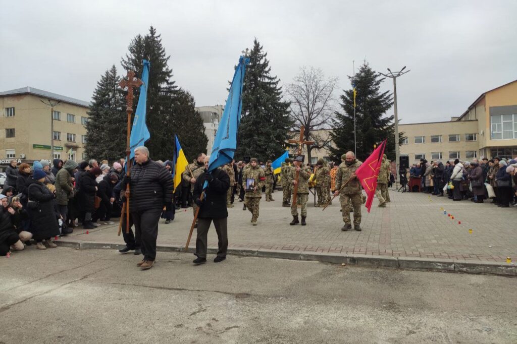 Дрогобицька громада зустріла полеглого захисника України