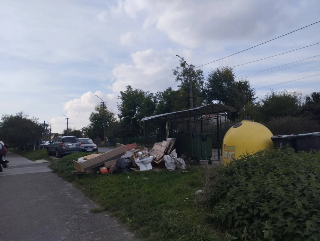 У Львові утворилось стихійне сміттєзвалище